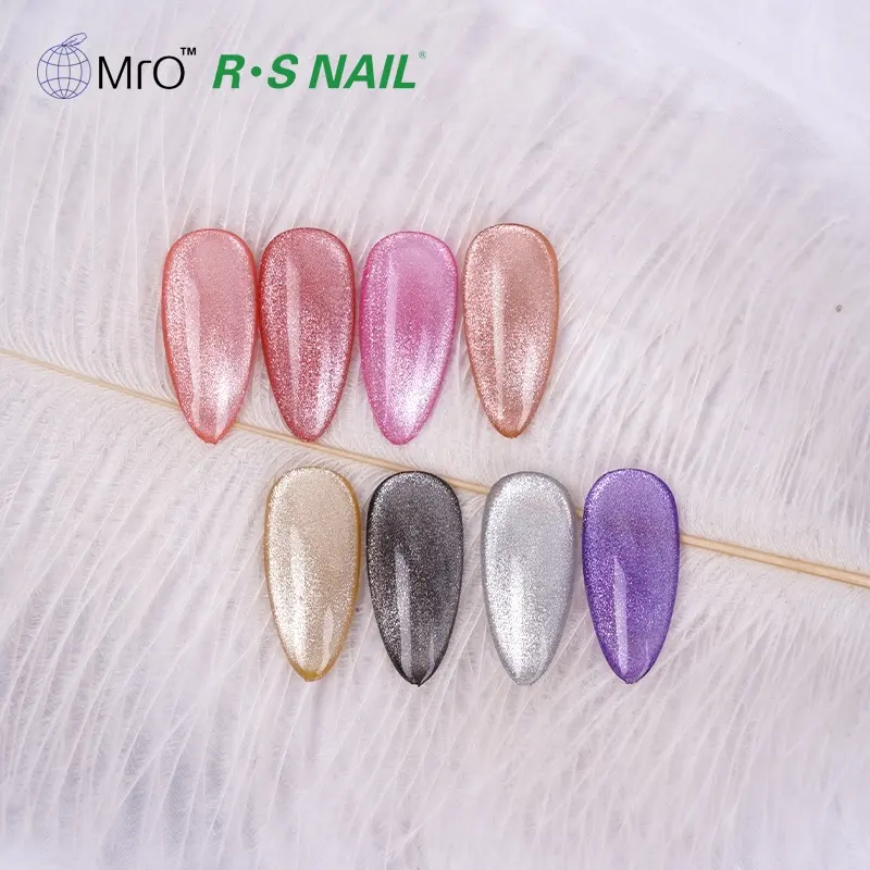 Gel de ojo de gato RS Nail silver 5D, servicio OEM ODM, Etiqueta Privada, kg, pedido a granel de fábrica china de esmaltes de gel