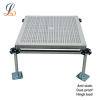 Plancher surélevé en alliage d'aluminium antistatique, ignifuge, léger et à haute capacité de charge pour hôpital, atelier, salle blanche, laboratoire