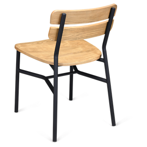 Asiento trasero de madera de metal negro Palmer diseño de silla de restaurante <span class=keywords><strong>McDonalds</strong></span> - Product Image 6