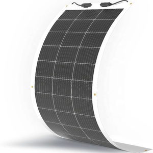 Advanced High Efficiency 23% Flexible <b>Solar</b> <b>Panel</b> 100W Monocrystalline Waterproof Bendable Charger /DC Connector 20.7V for - Product Image 1