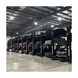 Dọc ba cấp độ xe xe Ba Stacker SUV hệ thống đỗ xe xe xe lưu trữ nâng 4 bài nâng bãi đậu xe - Product Image 3