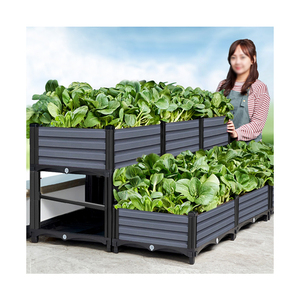 Prix d'Usine Vente Chaude Jardin Maison Pots de Fleurs Rectangulaires en Plastique Bac à Plantes pour Jardinage Carré Potager - Product Image 2