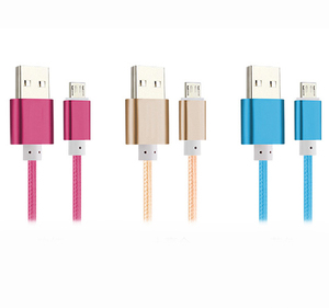 Offre Spéciale 3 m 10 pieds noir bleu rouge or argent rose doux nylon tressé de charge rapide micro chargeur USB de DONNÉES câble 3 mètre - Product Image 4