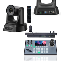 Caméra PTZ de conférence 20x et contrôleur de joystick 4D pour YouTube, événements religieux, OBS, Vmix, diffusion en direct