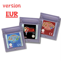 Carte GBC Zeldaed 16 bits Cartouche de jeu vidéo Carte console pour Gameboy Awakening Oracle of Seasons Version de jeu classique