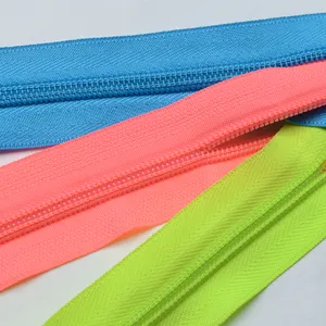 Custom Factory Direct Sale Zipper High Quality Colorful 3# 5# 7# 8# 10# Nylon Zipper Sale For Trolley box mosquito net tent back