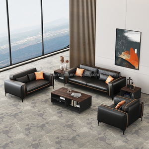Muebles de Oficina de Alta Calidad, Sofá de Oficina Moderno y Cómodo, Sofá Seccional Personalizado, Sofá de Oficina de Cuero - Product Image 5
