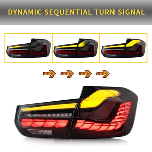 Luces Traseras LED para <span class=keywords><strong>BMW</strong></span> F30, Conjunto de Luces Traseras M3, <span class=keywords><strong>Serie</strong></span> 3 F35 F80 Sedán Sexta Generación 2013-2018, Diseño Escamas de Dragón - Product Image 3
