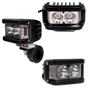 Spot Beam LED Pods 18W 12V Dual Color Mini Driving Light Barra Led Vehicle Backing Lights For Cars
