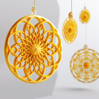 Service d'impression de Jewelry-3D en plastique SLA/FDM imprimé en 3D de conception personnalisée pour des pendentifs et des boucles d'oreilles de collier uniques