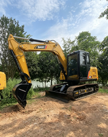 Mini-excavatrice Sany 95C Pro d'occasion, modèle original 2024, disponible immédiatement, inspection sur site prise en charge, faible nombre d'heures de fonctionnement