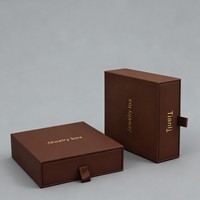 Boîte à bijoux d'impression numérique de luxe, boîte cadeau pour alliance, emballage élégant, présentation, Schmuck Verpackung, logo personnalisé