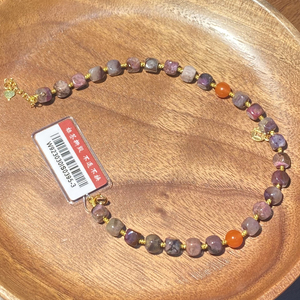 新しいスギライトパープルジェムストーンビーズ、天然ラウンドビーズブレスレットジュエリー製作、バルク、第三者認証済み - Product Image 5