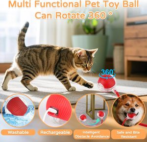 Cat <strong>Toy</strong> <strong>Kitten</strong> <strong>Toys</strong> <strong>for</strong> Indoor Interactive Kitty Ball <strong>Toy</strong> Speedy Tail 360&deg; Automatic Rolling Cat Ball - Product Image 4