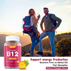 Etiqueta privada 10000mcg Vitamina B12 Gomitas Vitamina C <span class=keywords><strong>D3</strong></span> Vitaminas bajas en azúcar para adultos Aumentar el metabolismo Sistema nervioso Inmune - Product Image 4