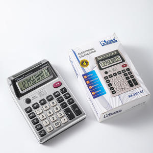 <span class=keywords><strong>Kenko</strong></span> 12-cijferige Dubbelzijdige Plastic Desktop <span class=keywords><strong>Calculator</strong></span> Alarmfunctie Batterijcalculator - Product Image 3