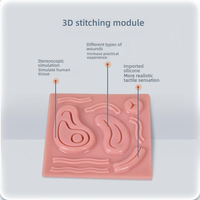 Module de simulation de chirurgie laparoscopique - Kit d'entraînement aux compétences chirurgicales en silicone pour la formation médicale