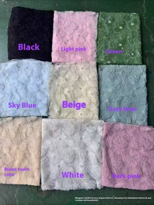 爆発的な人気！秘密版3Dマルチカラーリボン刺繍レース生地 女の子用 通気性のある不織布 ウェディングドレス用 - Product Image 6