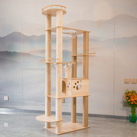 Shengfeng luxe chat Villa planche à gratter en gros arbre sautant espace Capsule nid fournitures chat griffoir