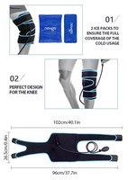 Genouillères gonflables à compression avec packs de gel chaud et froid pour soulager les douleurs
