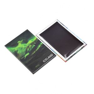 Manufacturer Wholesale 3*2Inch Refrigerator 2 Inch Metal Tin Plate <b>Fridge</b> Magnet - Product Image 1