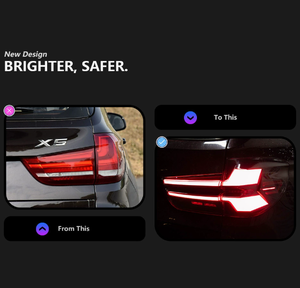 ไฟท้าย LED สำหรับ X5 F15 2014-2018 12V ใหม่ 6000K ไฟเลี้ยวกลางวัน ไฟเบรก 36W สำหรับติดตั้งเพิ่มเติม/อัพเกรด - Product Image 5