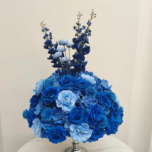 Boules de fleurs artificielles roses en soie de 50 cm pour centre de table de mariage - Product Image 5