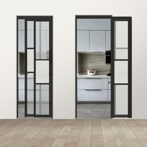 Sistema <span class=keywords><strong>de</strong></span> puerta corrediza y abatible <span class=keywords><strong>de</strong></span> aluminio con aislamiento térmico con hardware <span class=keywords><strong>de</strong></span> deslizamiento suave (para hogares modernos) - Product Image 1