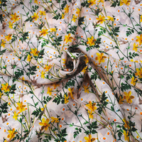 Robes à imprimé floral Jupe Matériel 100% Viscose Georgette Tissu