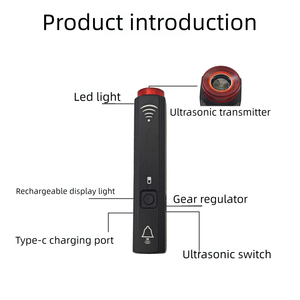 Hochwertige Sicherheit im Freien Sos <span class=keywords><strong>Alarm</strong></span> LED blinkend Hund Bellen gestoppt Handheld Ultraschall Hund Repeller Hund Trainings gerät - Product Image 4