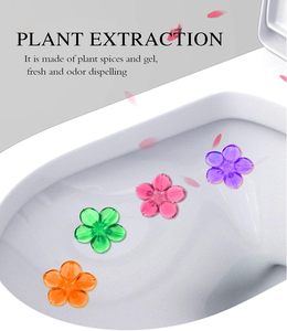 NOVISON Tampon de gel WC portable en plastique, 4 pièces/36 unités, parfum floral, désodorisant et nettoyant pour cuvette de toilettes, outil de purification de l'air - Product Image 2