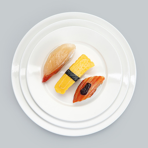 Piring Nasi Bulat Porselen WEIYE, Piring Makan Putih, Piring Prasmanan Keramik Bulat untuk Hotel, Piring Oven Porselen Putih - Product Image 2