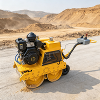 Mini-rouleau compresseur haute flexibilité 800 kg 6 kW pour compactage léger, idéal pour les allées de jardin et les petits projets de réparation