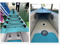 Kayak Inflable de Pesca de PVC de Doble Capa con Tecnología Drop Stitch de 420 cm, Entrega Rápida, en Existencia