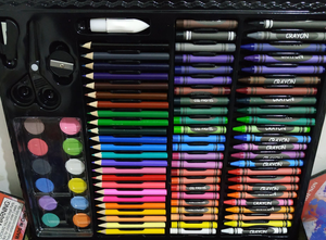 150-delige tekenset met kleurpotloden, waskrijtjes, aquarelpennen en schilderbenodigdheden voor kinderen, cadeau - Product Image 2