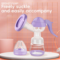 SUNNUO Haute Qualité Portable 2-en-1 Biberon D'allaitement Pompe D'allaitement Manuel Silicone Tire-Lait