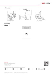 Hik 4MP DS-2CV2041G2-IDW เดิม <span class=keywords><strong>WiFi</strong></span> ไร้สายสองทางเสียง EXIR 2.0 <span class=keywords><strong>IP</strong></span> bullet กล้องเครือข่ายไมโครโฟนในตัวลำโพงกลางแจ้ง - Product Image 5