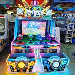 Machine de jeu d'arcade de tir à l'eau pour enfants à 4 joueurs, à monnayeur, avec structure métallique, pour centres de jeux - Product Image 1
