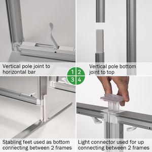 Conception utile sur le double pont 10x20ft moudar cadres en aluminium stand d'exposition stand d'exposition stand d'exposition - Product Image 5