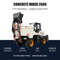 Camion malaxeur à béton 4x4 de 2m³ pour travaux de construction rurale