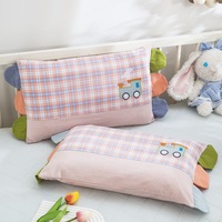 Taie d'oreiller mignonne à motif de dessin animé, housse de coussin colorée avec décor d'oreilles, taies d'oreiller de haute qualité