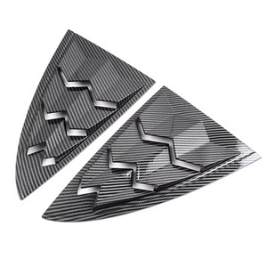 Giá rẻ sợi carbon bên cửa sổ cửa gió không khí Vent Scoop Shades Bìa Rèm <span class=keywords><strong>TRIM</strong></span> cho Tesla mô hình 3/Y Phụ Kiện Xe Hơi - Product Image 5