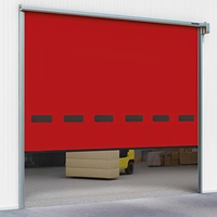 Puerta Rápida de PVC con Cremallera, Cortina Enrollable Automática, Resistente al Viento, para Plantas Industriales, Medicina, Alimentos, Talleres, Moderna e Impermeable