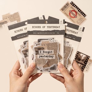 Pegatinas de Papel Washi con Diseños Estéticos Personalizados, Recuerdos del Ayer, Paquete de Pegatinas Especiales con Acabado de Aceite - Product Image 2