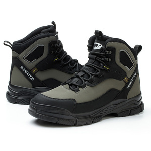 Chaussures de sécurité de haute qualité pour hommes, chaussures de travail à embout en acier, bottes de sécurité anti-écrasement, bottes de travail indestructibles - Product Image 2