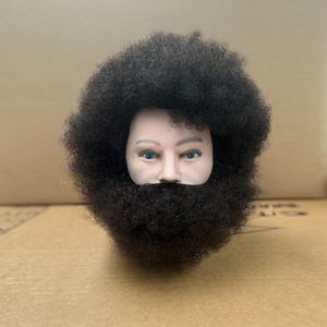 Vente en gros Tête de mannequin homme <span class=keywords><strong>afro</strong></span> de cosmétologie pour tresser des mannequins de formation Tête de poupée factice Tête de mannequins de <span class=keywords><strong>cheveux</strong></span> - Product Image 2