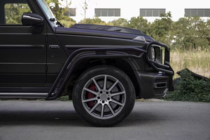 Paraurti Anteriore per <span class=keywords><strong>Mercedes</strong></span> Classe G W464 G63, Protezione Completa del Corpo in Acciaio Inox, Protezione Passaruota, Nero, Perfetta Adattabilità per Strada - Product Image 5