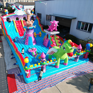 Chơi cấu trúc đầy màu sắc thiết kế an toàn vật liệu lâu đài nảy lâu đài Inflatable ngoài trời cung cấp một niềm vui an toàn nhảy kinh nghiệm - Product Image 2