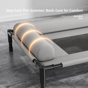 Abnehmbares Sommer-Hunde bett Haustier bett Atmungsaktiv <span class=keywords><strong>Cool</strong></span> Wasch bar Komfortabel Erhöhte große Kapazität für Katzen hund Feuchtigkeit beständiges Oxford - Product Image 2