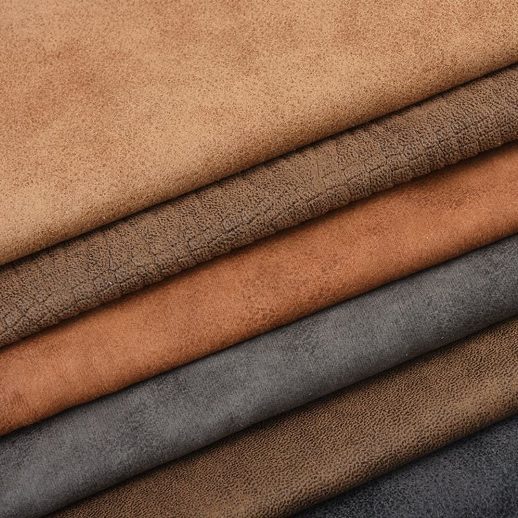 Novo Material de Couro Sintético Microfibra Popular Tecido de Camurça Falsa  Couro Encerado para Calçados Roupas Sofás Decorativos